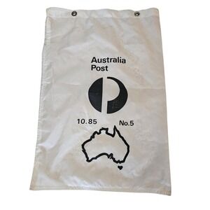 Vintage Australia Post Canvas Global Mail Bag Sack Travel Logo